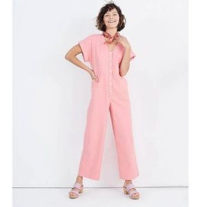 NWT Madewell button front day jumpsuit 4